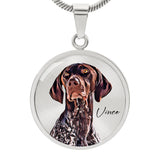 Personalized Luxury Pet Necklace - Circle