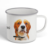 Personalized Dog Portrait Camping Mug