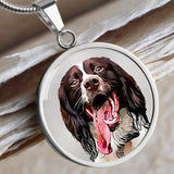 Personalized Luxury Pet Necklace - Circle