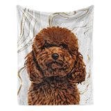 Personalized Pet Throw Blanket - Marbled Color