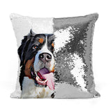 Personalized Pet Portrait Sequin Pillow