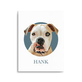 Personalized Pet Portrait Prints - Color Circle