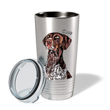 Personalized Dog Ringneck Travel Tumbler 20oz