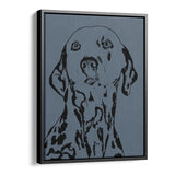 Personalized Minimalistic Pet Portrait - Framed Portrait Canvas