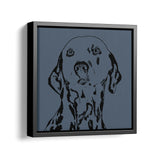 Personalized Minimalistic Pet Portrait - Framed Square Canvas