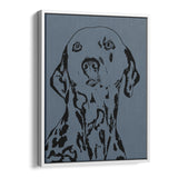 Personalized Minimalistic Pet Portrait - Framed Portrait Canvas