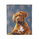 Personalized Mandala Dog Throw Blanket