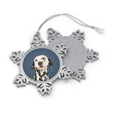 Personalized Pet Pewter Snowflake Ornament