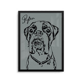 Personalized Minimalistic Pet Portrait Prints