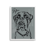 Personalized Minimalistic Pet Portrait Prints