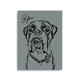 Personalized Minimalistic Pet Portrait Prints