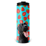 Personalized Pet Skinny Tumbler 16oz - Strawberries