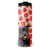 Personalized Pet Skinny Tumbler 16oz - Strawberries