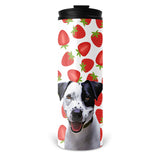 Personalized Pet Skinny Tumbler 16oz - Strawberries