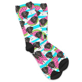 Personalized Pet Face Socks - Watermelon