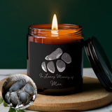 Personalized Pet Paw Print Candle - Amber Jar