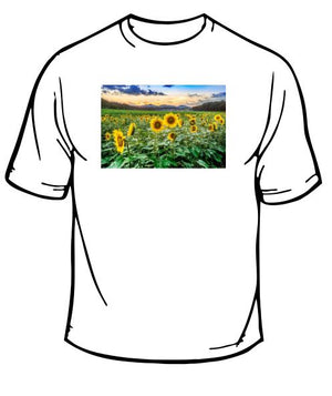 Sunflower Field Scenic T-Shirt