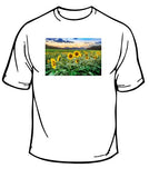 Sunflower Field Scenic T-Shirt