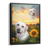 Personalized Framed Pet Superimposed Portrait Canvas