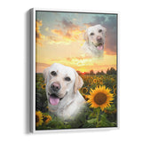 Personalized Framed Pet Superimposed Portrait Canvas