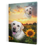 Personalized Framed Pet Superimposed Portrait Canvas