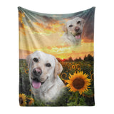 Personalized Pet Throw Blanket - Superimposed Portrait