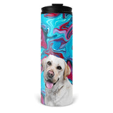 Personalized Pet Skinny Tumbler 16oz - Color Swirl