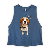 Personalized Pet Razorback Crop Tank Top