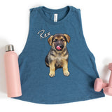 Personalized Pet Razorback Crop Tank Top