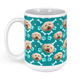 Personalized Dog Bone Pattern Mug