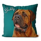 Personalized Pet Portrait Pillow