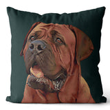 Personalized Pet Portrait Woven Pillow