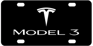 Tesla Model 3 License Plate