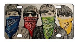 The Beatles Bandanas License Plate