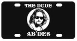 The Big Lebowski The Dude Abides License Plate