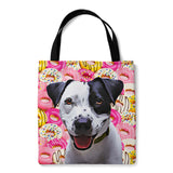 Personalized Dog Tote Bag - Donuts