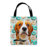 Personalized Dog Tote Bag - Donuts