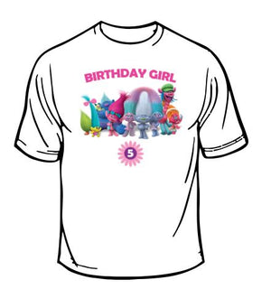 Trolls Birthday Girl T-shirt