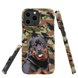 Personalized Dog iPhone Case - Camouflage