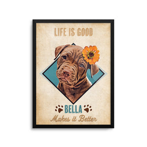 Personalized Pet Portrait Prints - Retro Style