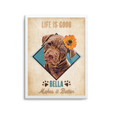 Personalized Pet Portrait Prints - Retro Style