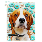 Personalized Pet Jigsaw Puzzle - Donuts