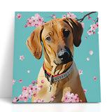 Personalized Cherry Blossom Pet Canvas