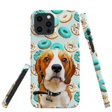 Personalized Dog iPhone Case - Donuts