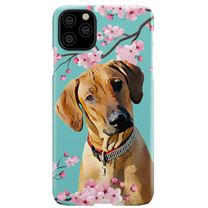 Personalized Cherry Blossom Pet iPhone Case