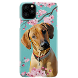 Personalized Cherry Blossom Pet iPhone Case