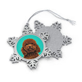 Personalized Pet Pewter Snowflake Ornament