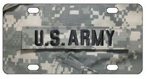 U.S. Army Camo License Plate