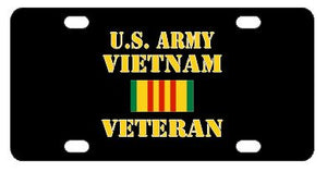 Army Vietnam Veteran License Plate