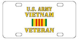 Army Vietnam Veteran License Plate